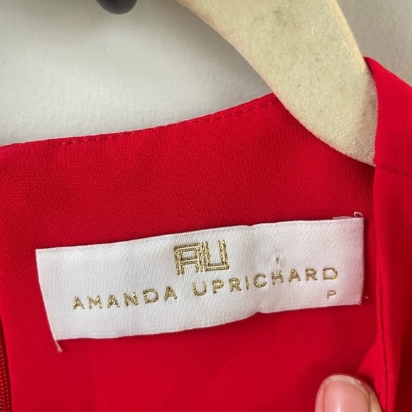 Amanda Uprichard, size small, red flutter skater dress, EUC - Picture 5 of 9